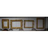 A group of four early 20th Century gilt swept picture frames