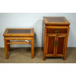 Chinese side cabinet; and a Chinese side table.