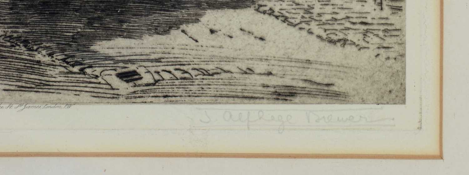 James Alphege Brewer - etching. - Image 3 of 5