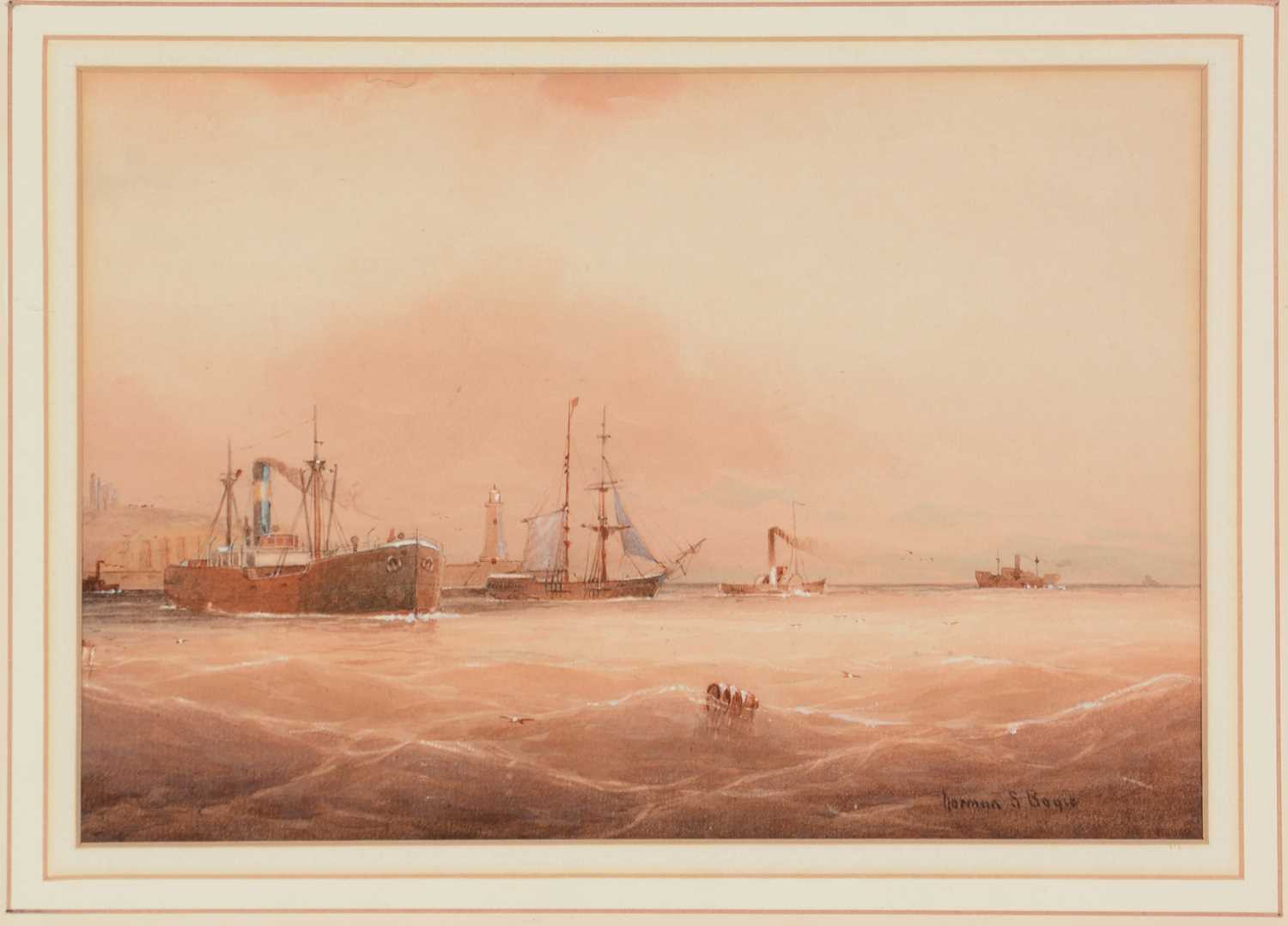 Norman Septimus Boyce - watercolour. - Image 2 of 3