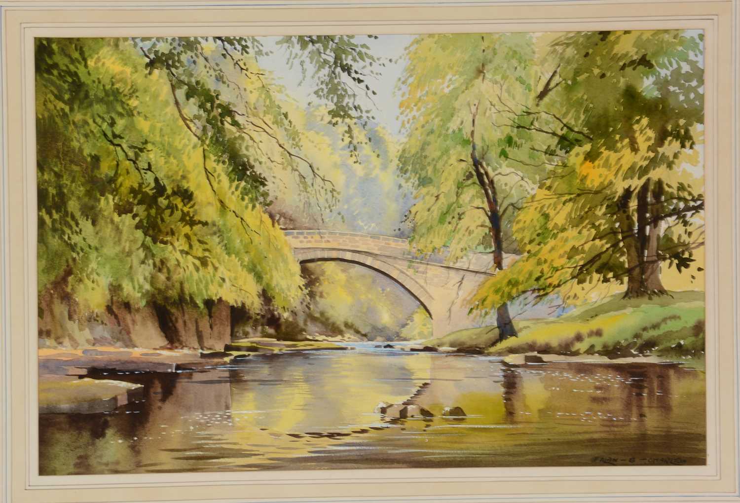 Alan B Charlton - watercolour. - Image 2 of 3