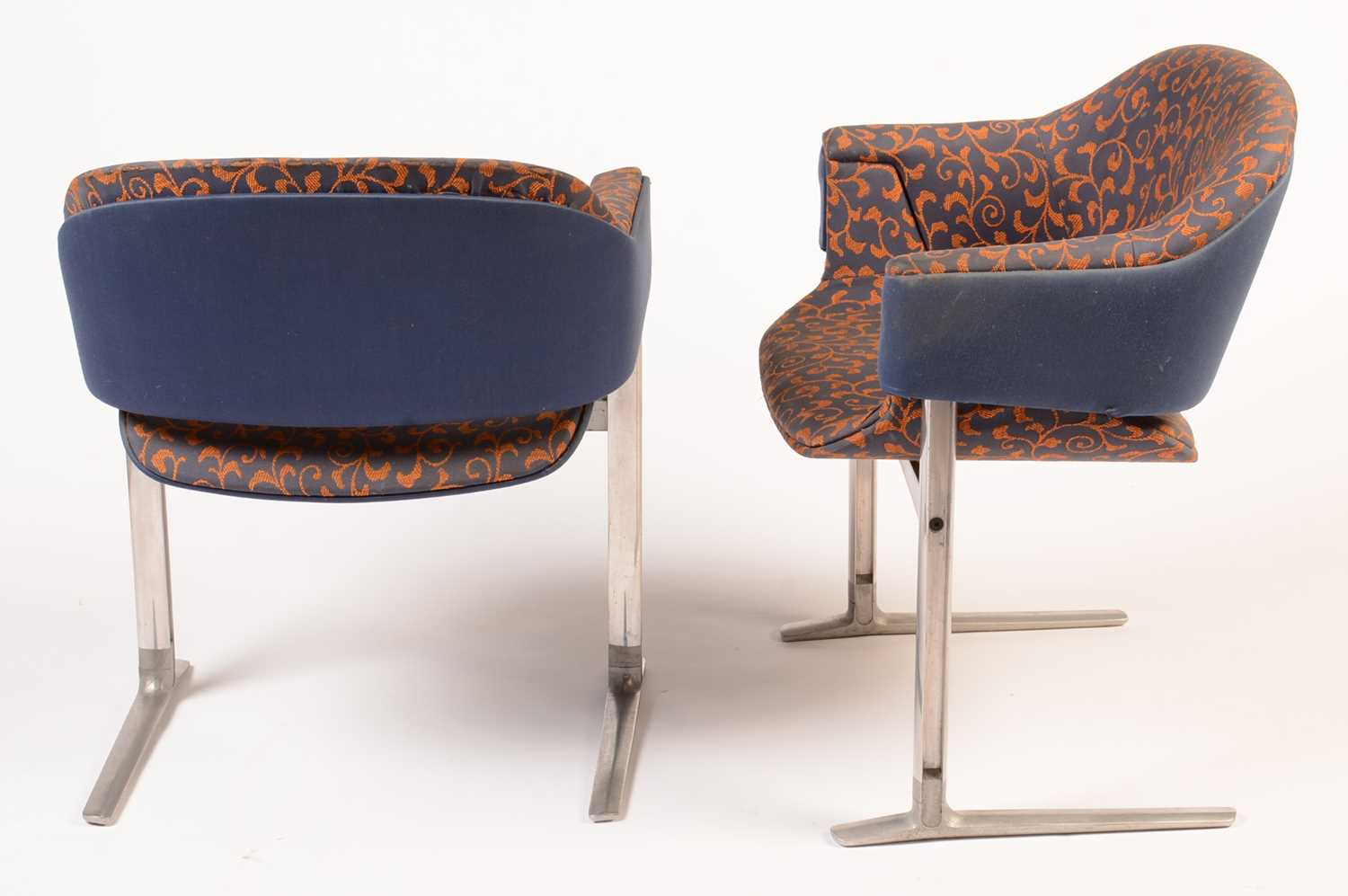 Robert Heritage for Race Furniture: a pair QE2 Restaurant chairs. - Image 5 of 5