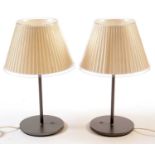 Matteo Thun for Artemide: a pair of 'Choose' table lamps.