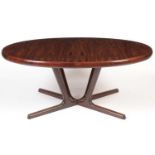 Interform Collection: a Danish rosewood extending dining table.