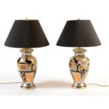 A pair of 'Legend' Model LT-E8 Art Deco style table lamps.