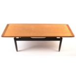 G-Plan E Gomme: a tola and black 'Librenza coffee table.