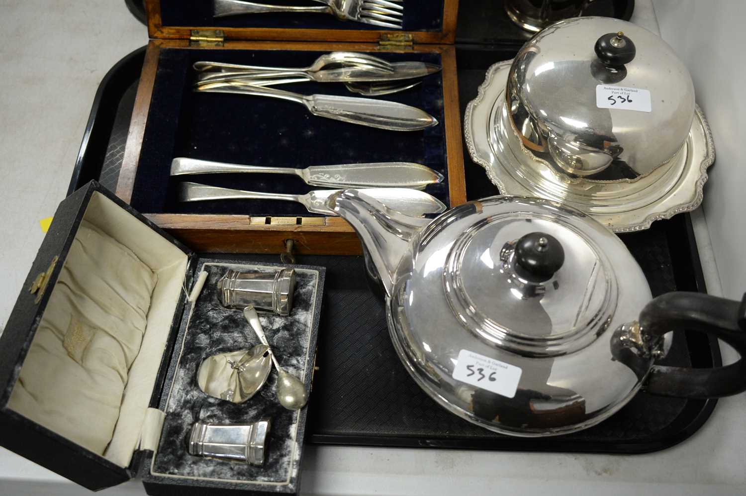 Selection of silver plated ware including a Walker & Hall tea and coffee service - Image 4 of 4