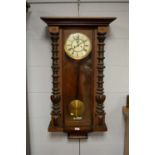 A Vienna wall clock by Gustav Becker