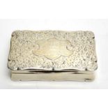 An Edward VII silver snuff box,