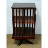 A 20th Century mahogany revolving bookcase.