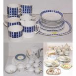 Susie Cooper tea and coffee ware along with Japanese eggshell coffee ware