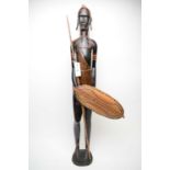 An African carved wood figure