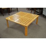 Contemporary beech coffee table