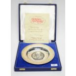 Sir Winston Spencer Churchill silver presentation centenary dish,