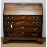 A George III mahogany bureau.