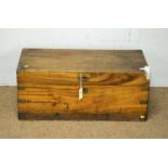 A small 19th C rectangular camphor wood trunk.