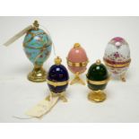 House of Faberge 'Tulip' Musical egg and four others