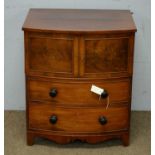 A 19th Century mahogany bowfront commode.