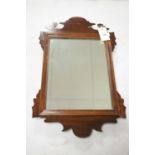 Georgian mahogany wall mirror