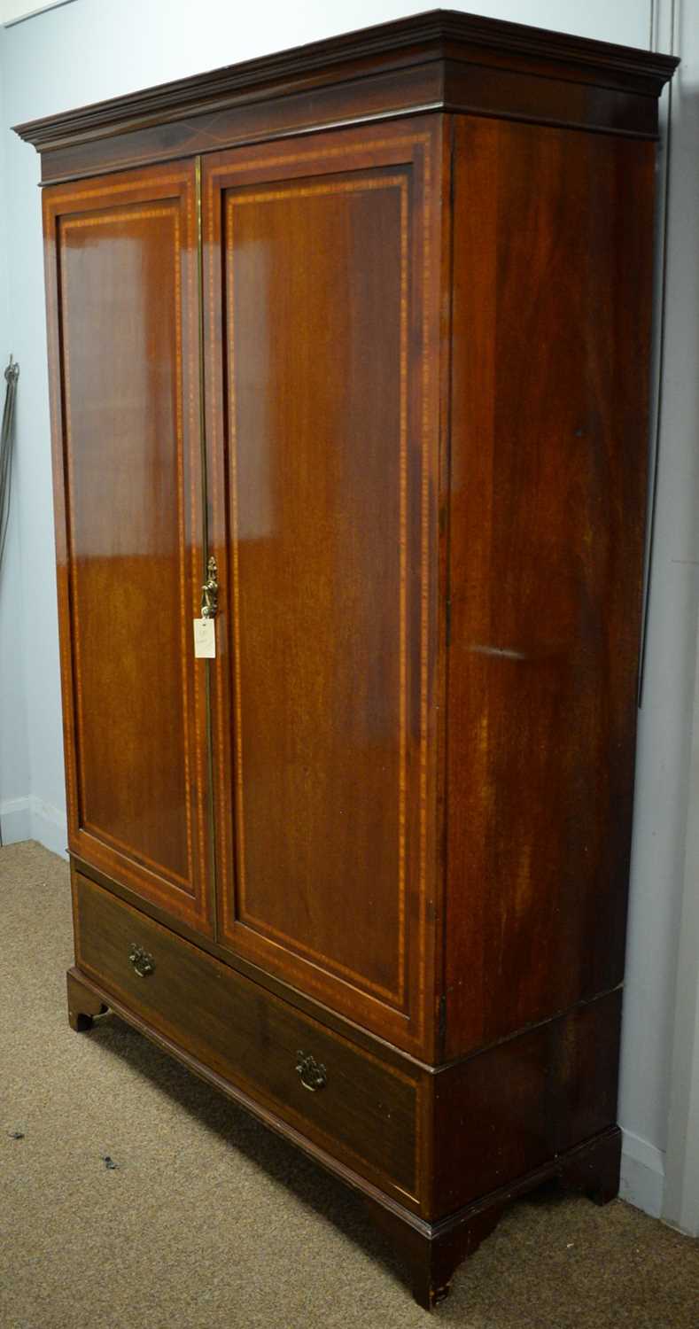 Edwardian wardrobe, dressing table and pot cupboard. - Image 3 of 3