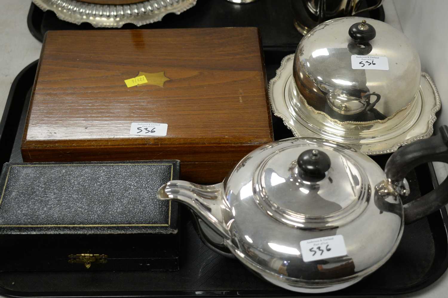 Selection of silver plated ware including a Walker & Hall tea and coffee service - Image 2 of 4