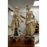 A pair of Royal Dux Bohemia figures