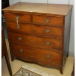 19th Century mahogany chest of drawers.