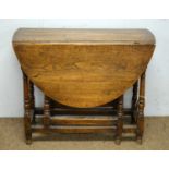 Oak gateleg table.