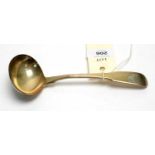 A George III silver ladle,