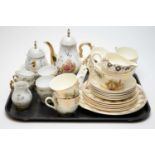 Victoria pottery tea service; and a coffee service.