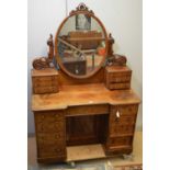 Victorian mahogany dressing table.