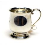 Silver christening tankard