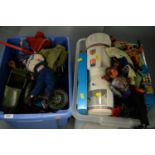 Collection of Action Man figures and accessories