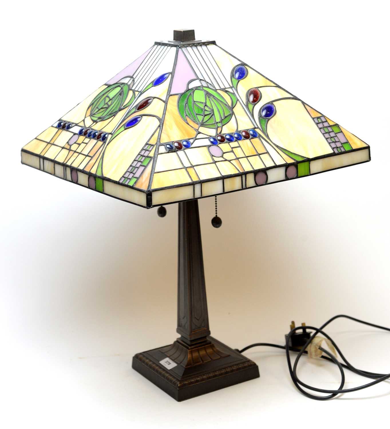 20th century Tiffany style table lamp