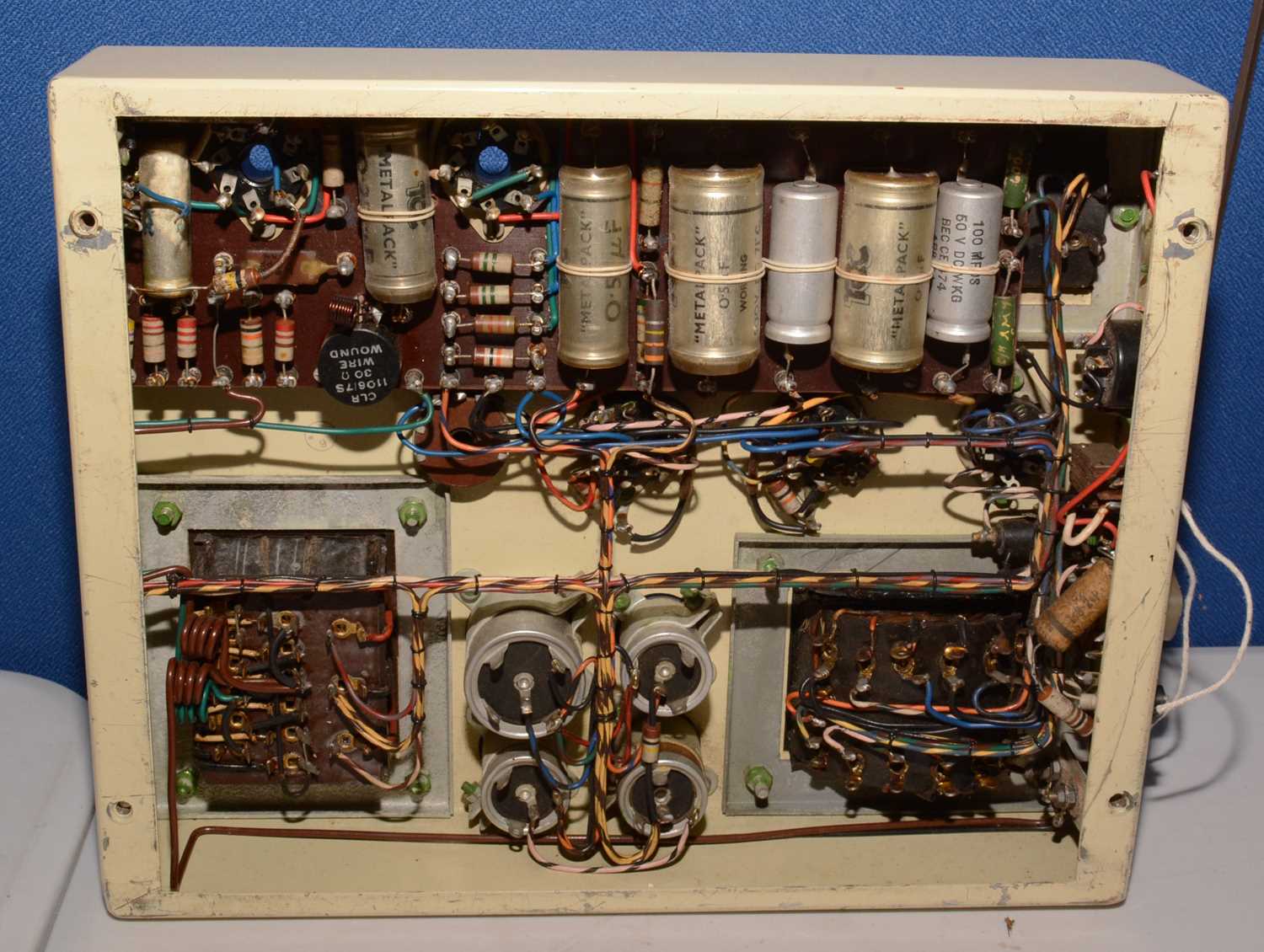 A Pye PF91 mono amplifier (for restoration) and a matching PF91A pre-amplifier. - Image 8 of 10