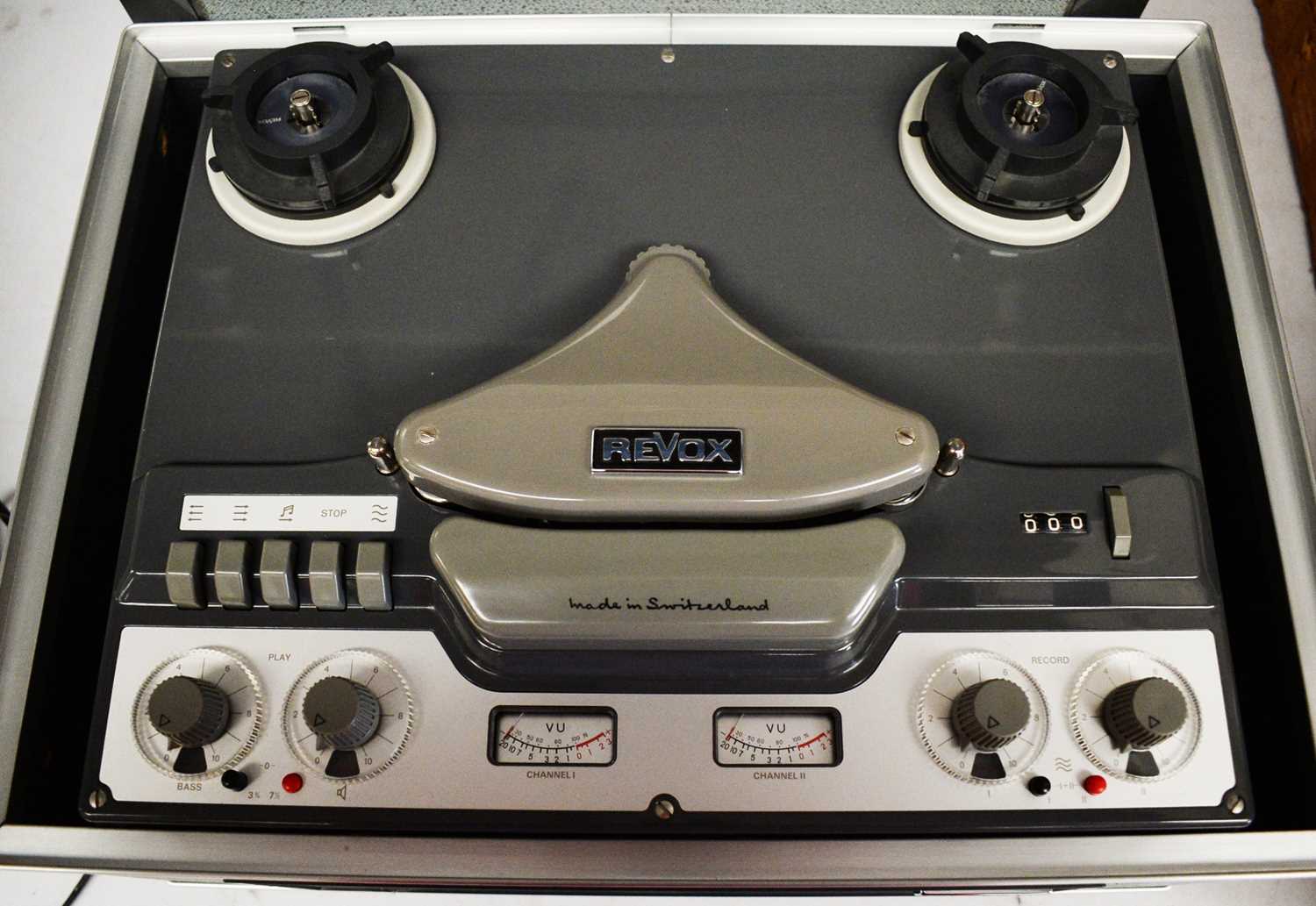 Revox G36 reel-to-reel valve tape recorder.