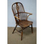 20th Century ash and elm Windsor chair