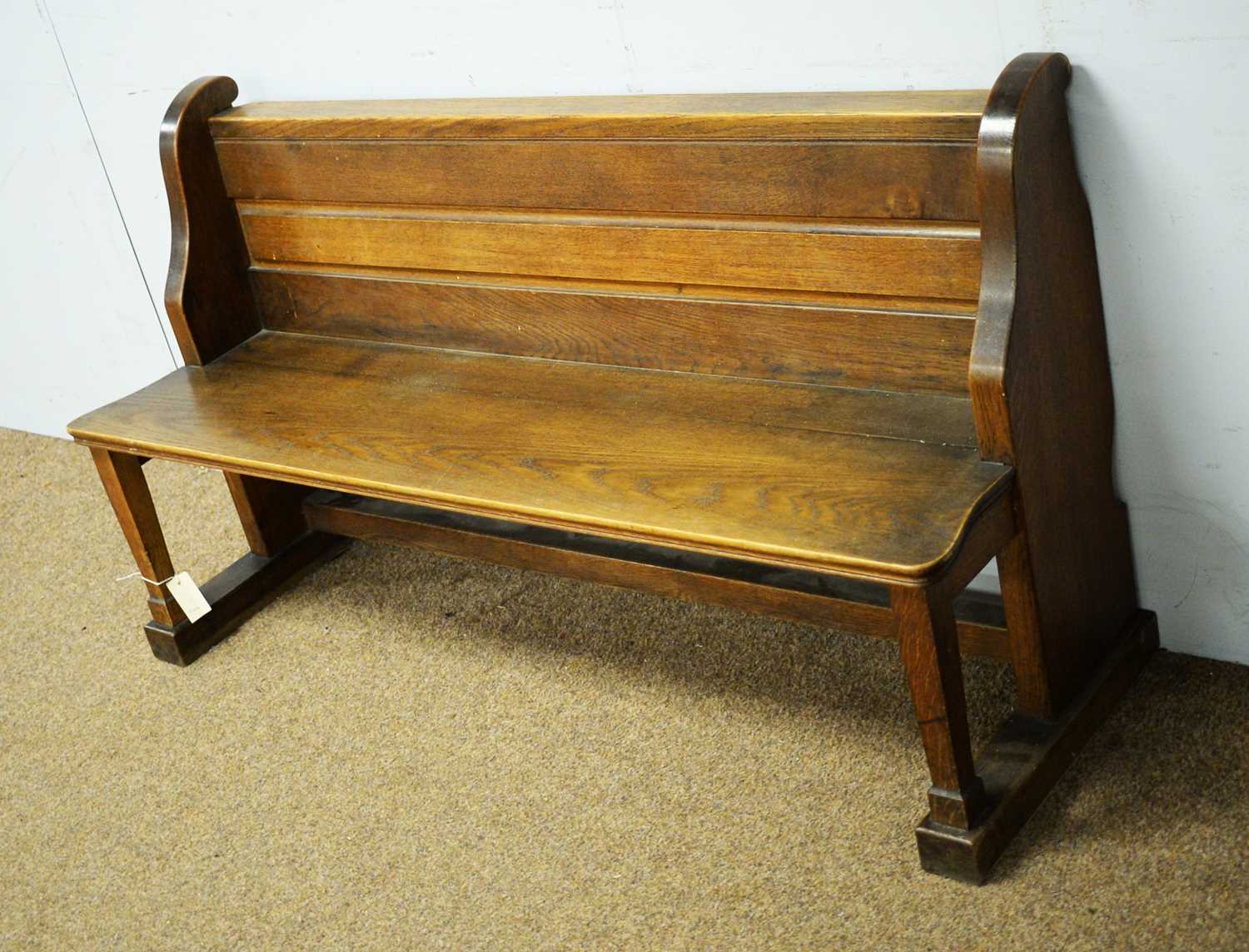 20th Century oak pew - Image 2 of 2