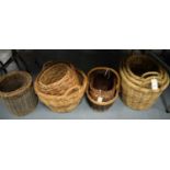 Selection of wicker baskets