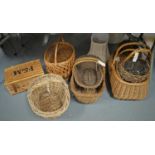 Selection of wicker baskets