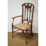 Edwardian mahogany chair