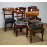 Group of Victorian dining chairs