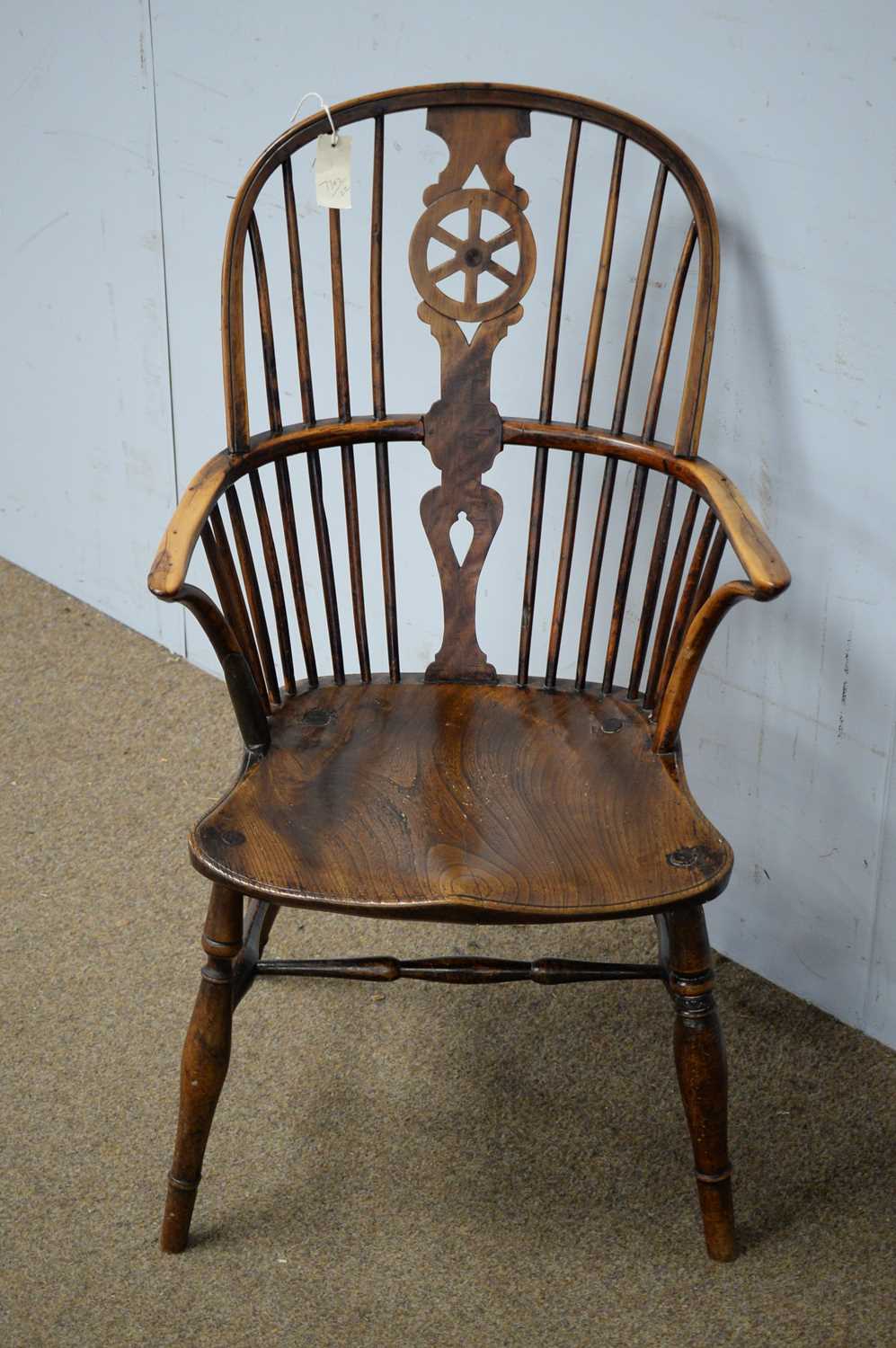 20th Century ash and elm Windsor chair - Bild 2 aus 2