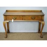 20th Century walnut sidetable