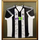 A signed Newcastle United F.C. jersey