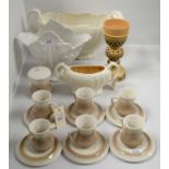 Selection of decorative ceramics including Crown Devon