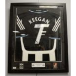A signed Kevin Keegan Newcastle United Football Club football jersey
