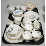 Selection of tea ware including Royal Albert and Royal Vale