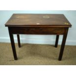 A George III mahogany gateleg tea table