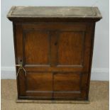 An oak cabinet